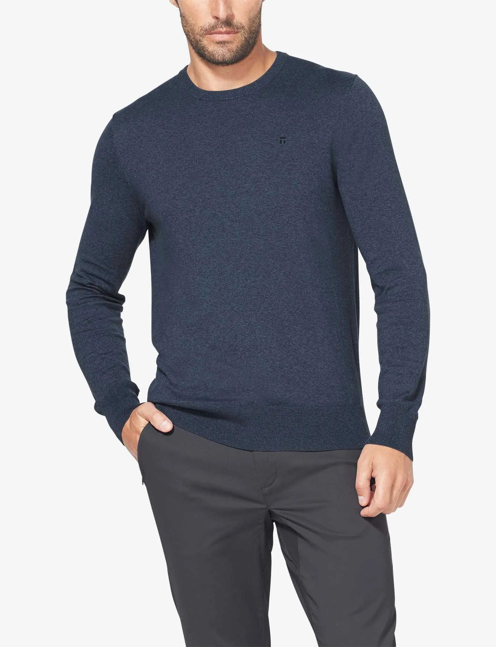 Second Skin Crew Neck Knit Sweater