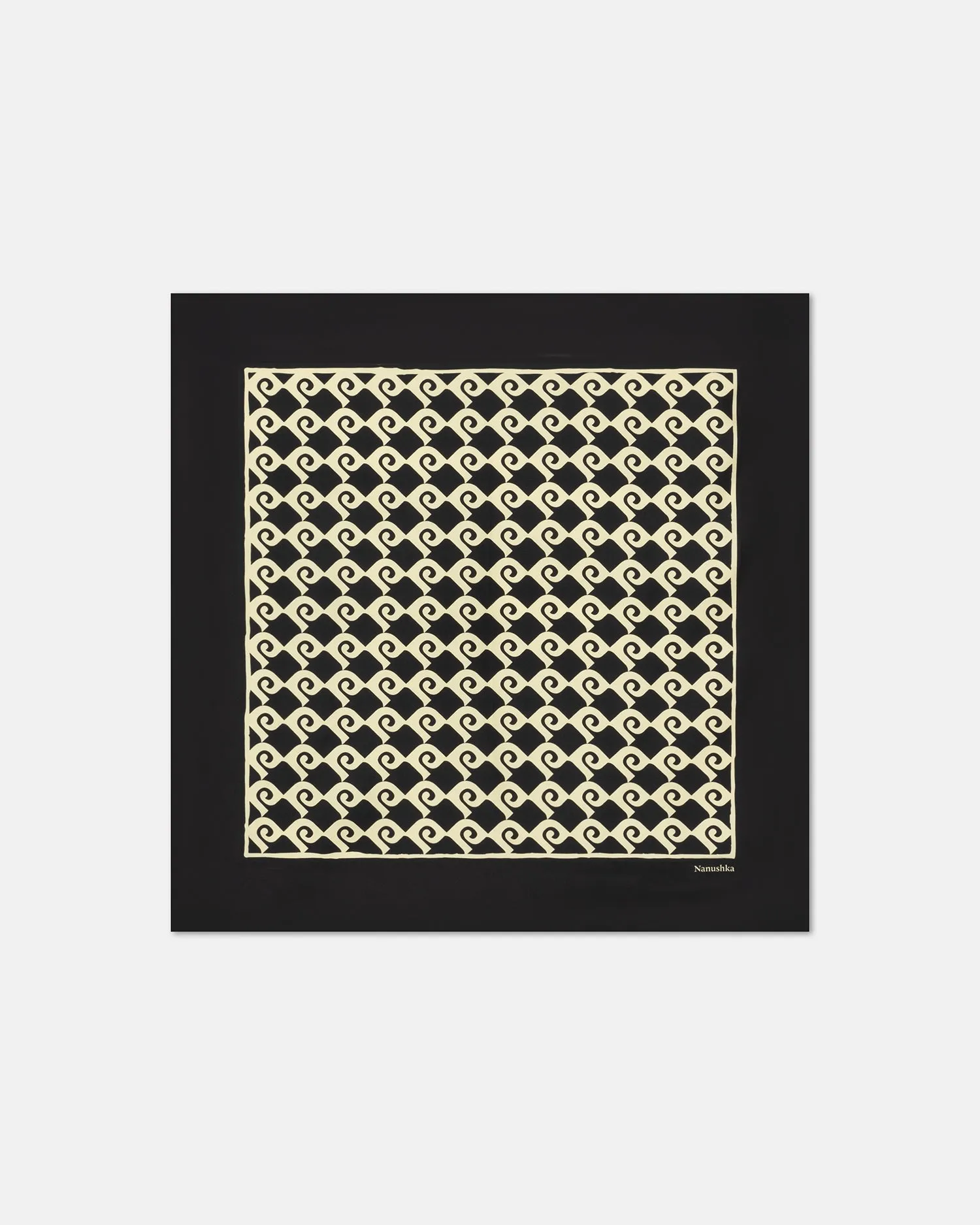 Shoul - Printed Silk Scarf - Diamond Check