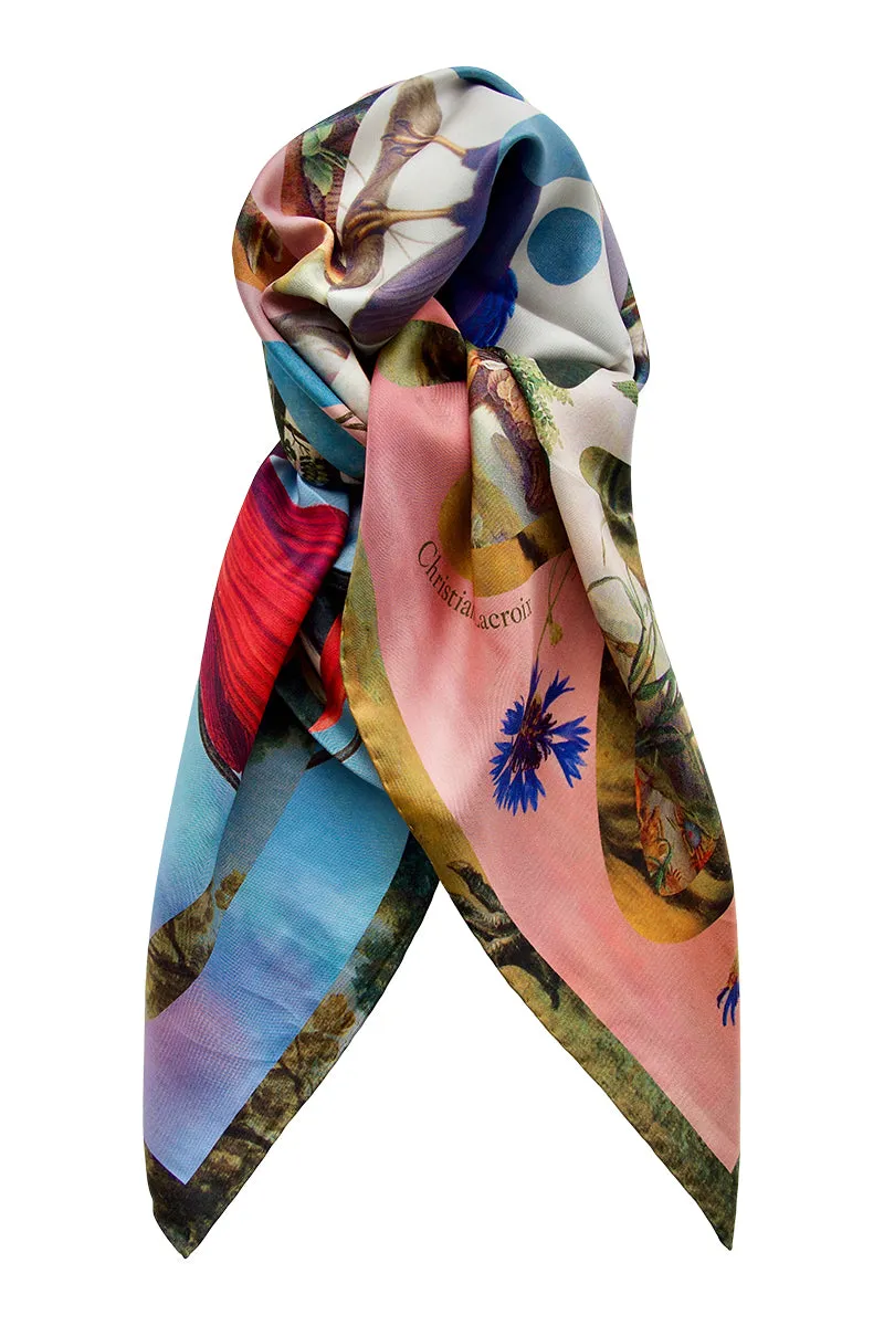 Silk scarf "Paradise" Lacroix - rose