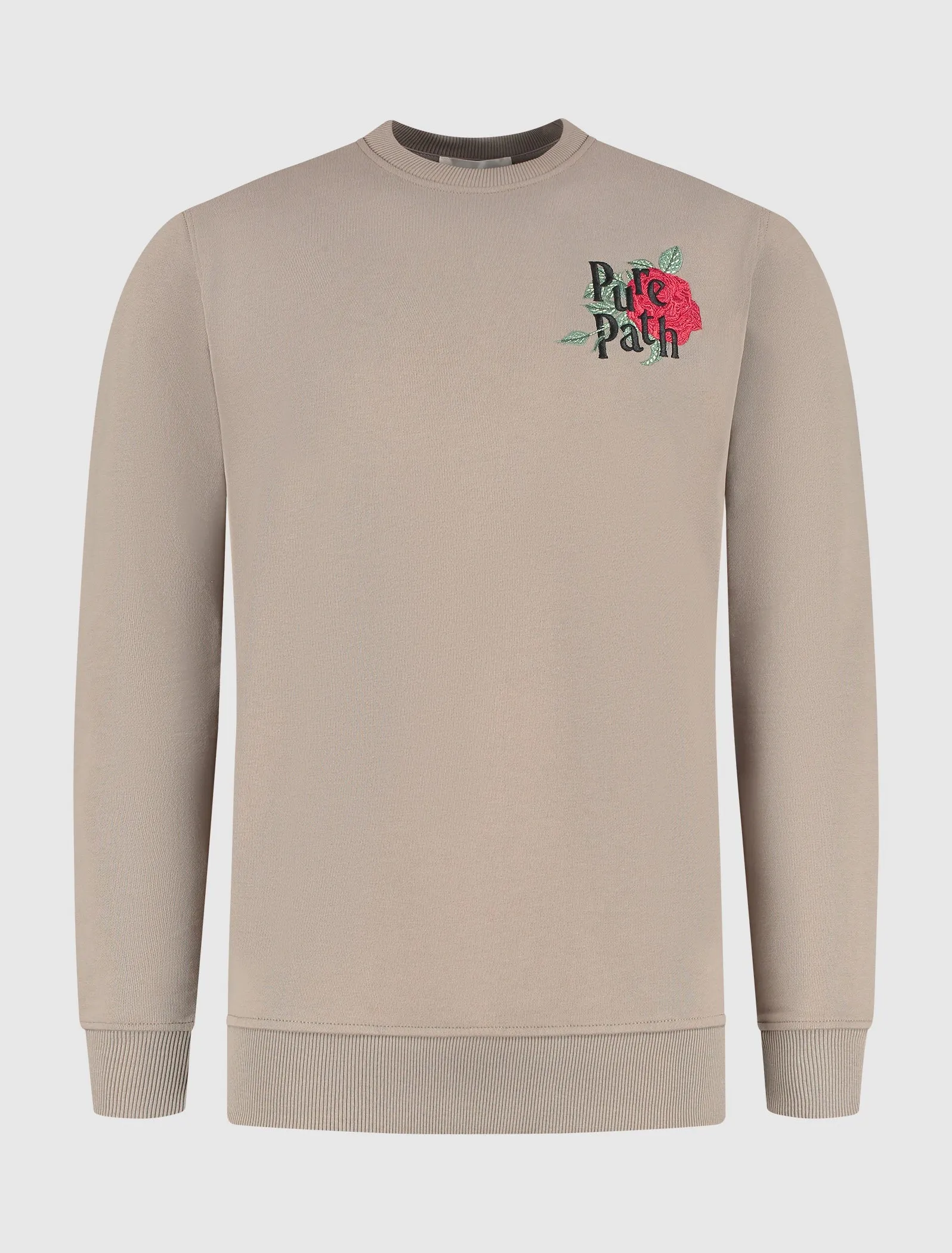 Single Rose Sweater | Taupe