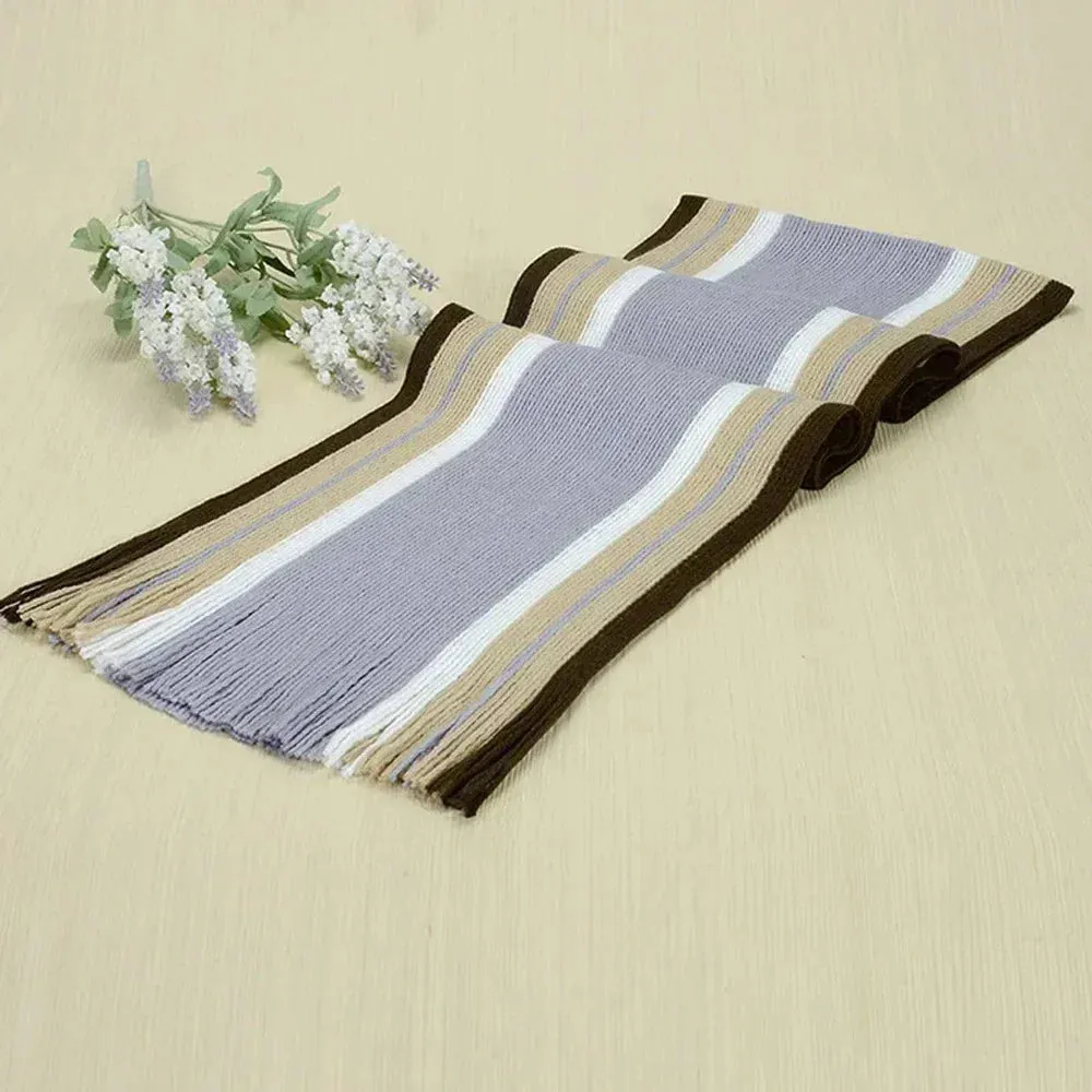 Soft And Warm Stripped Scarf