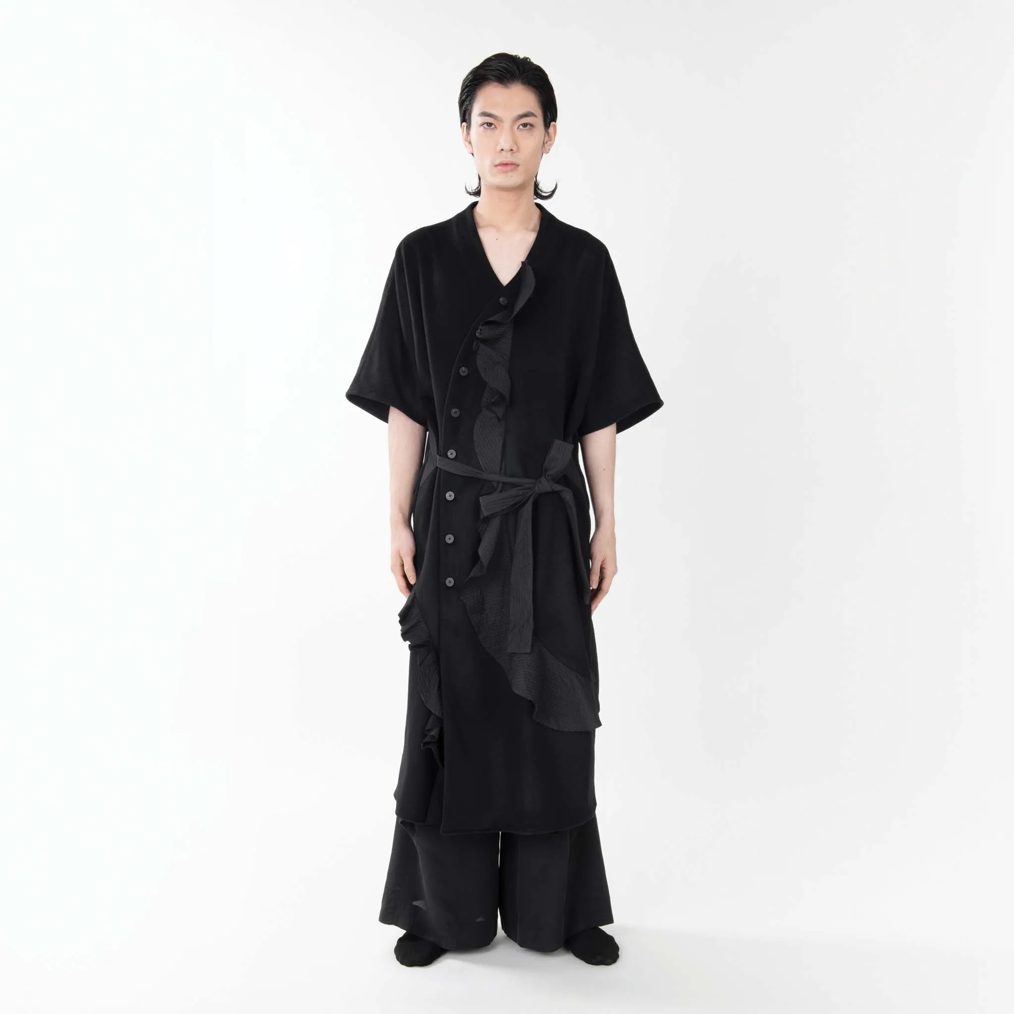 SOUNDWAVE SHORT SLEEVE LONG COAT