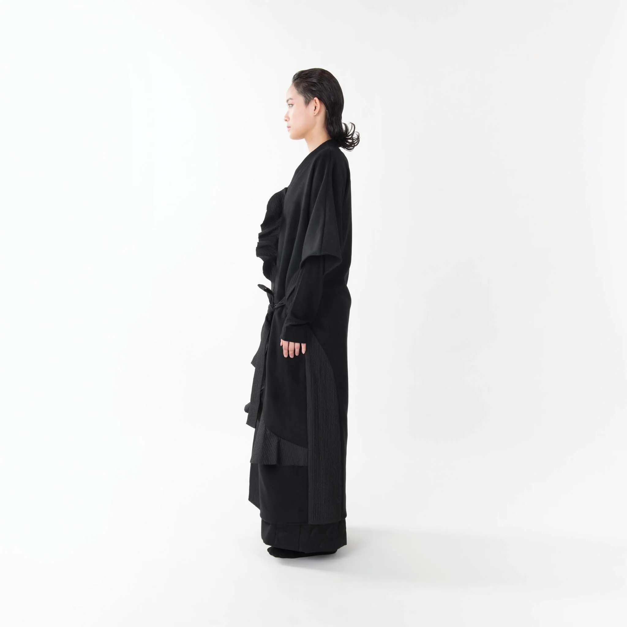 SOUNDWAVE SHORT SLEEVE LONG COAT