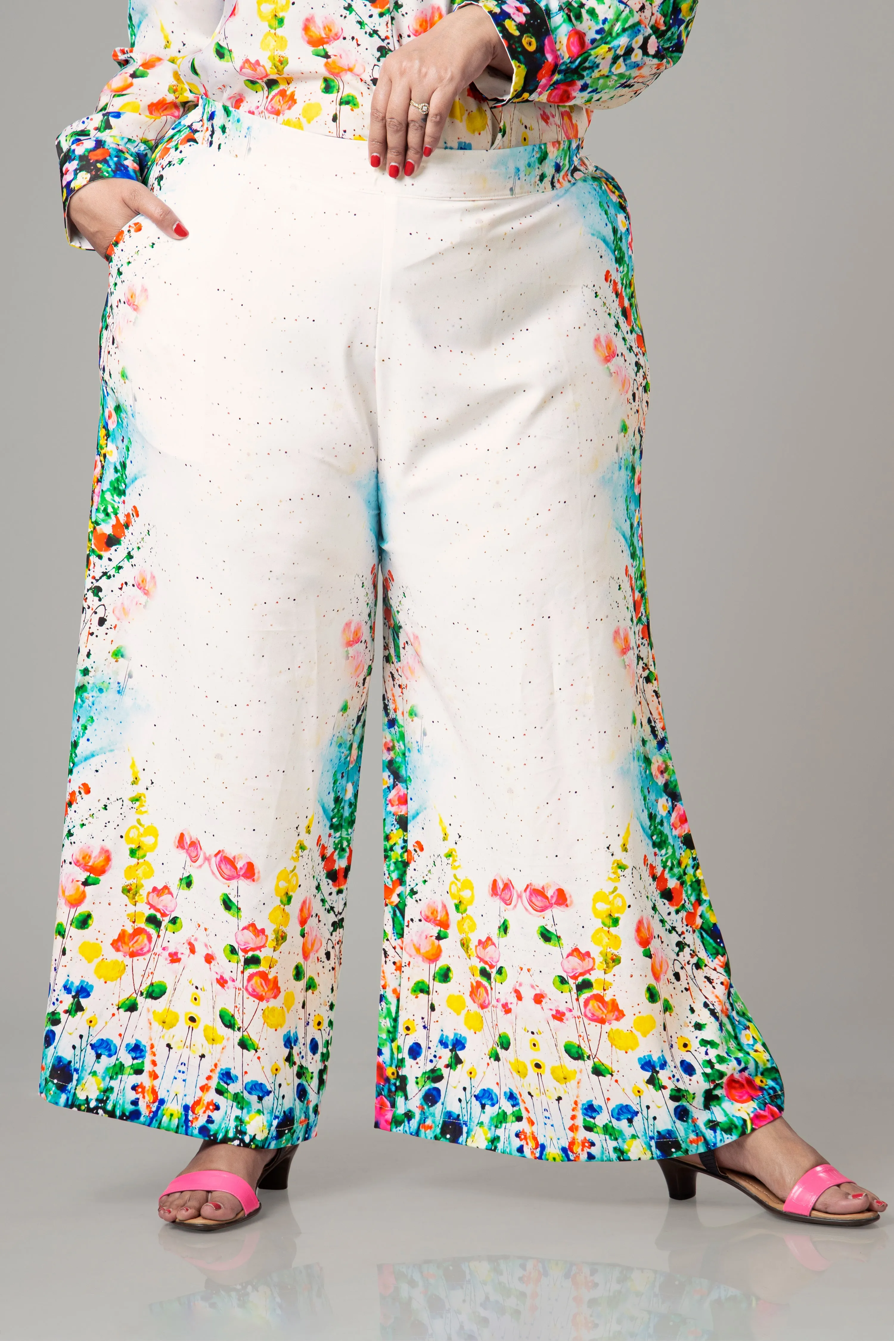 Spiffy Floral Ladies Bottom Wear