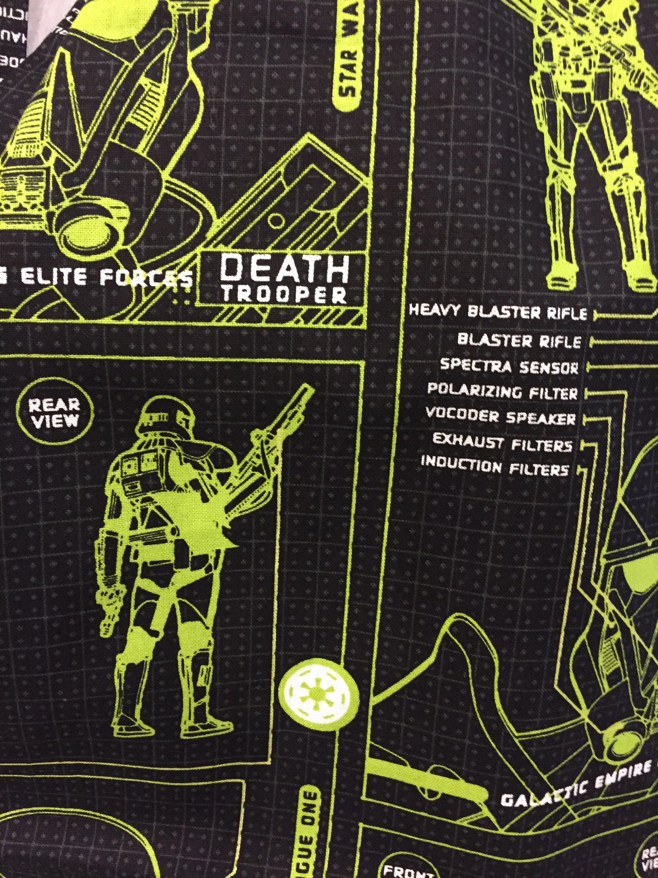 Star Wars Rogue One Death Trooper Blueprint Infinity Scarf - Galactic Fashion Accessory