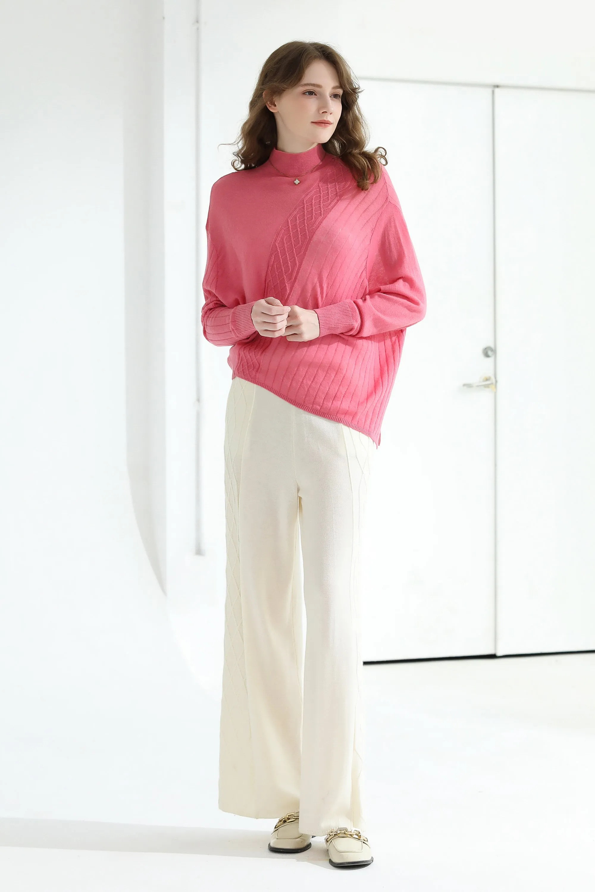 Sylphide | Mirielle Pink Wool Sweater