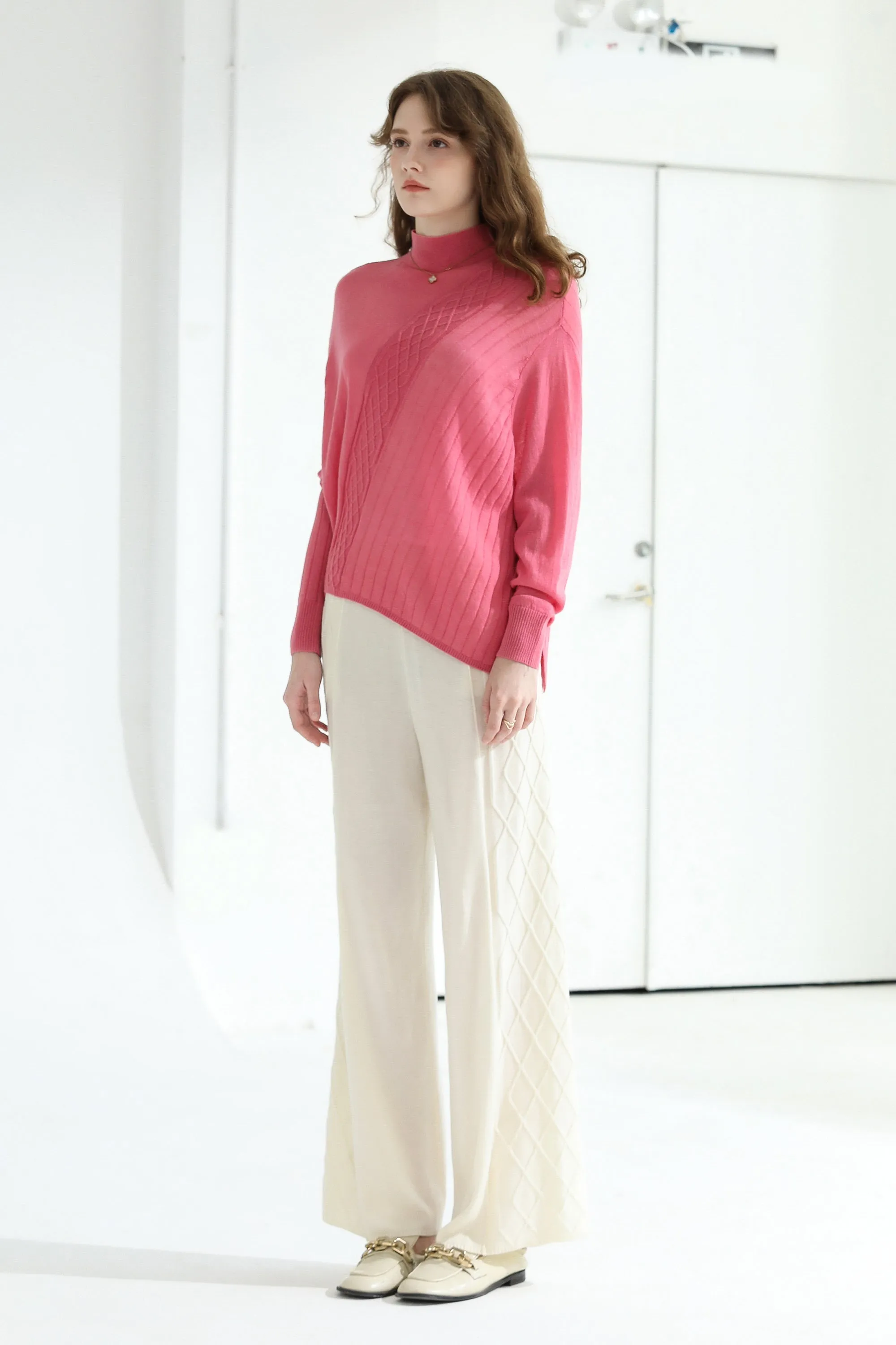 Sylphide | Mirielle Pink Wool Sweater