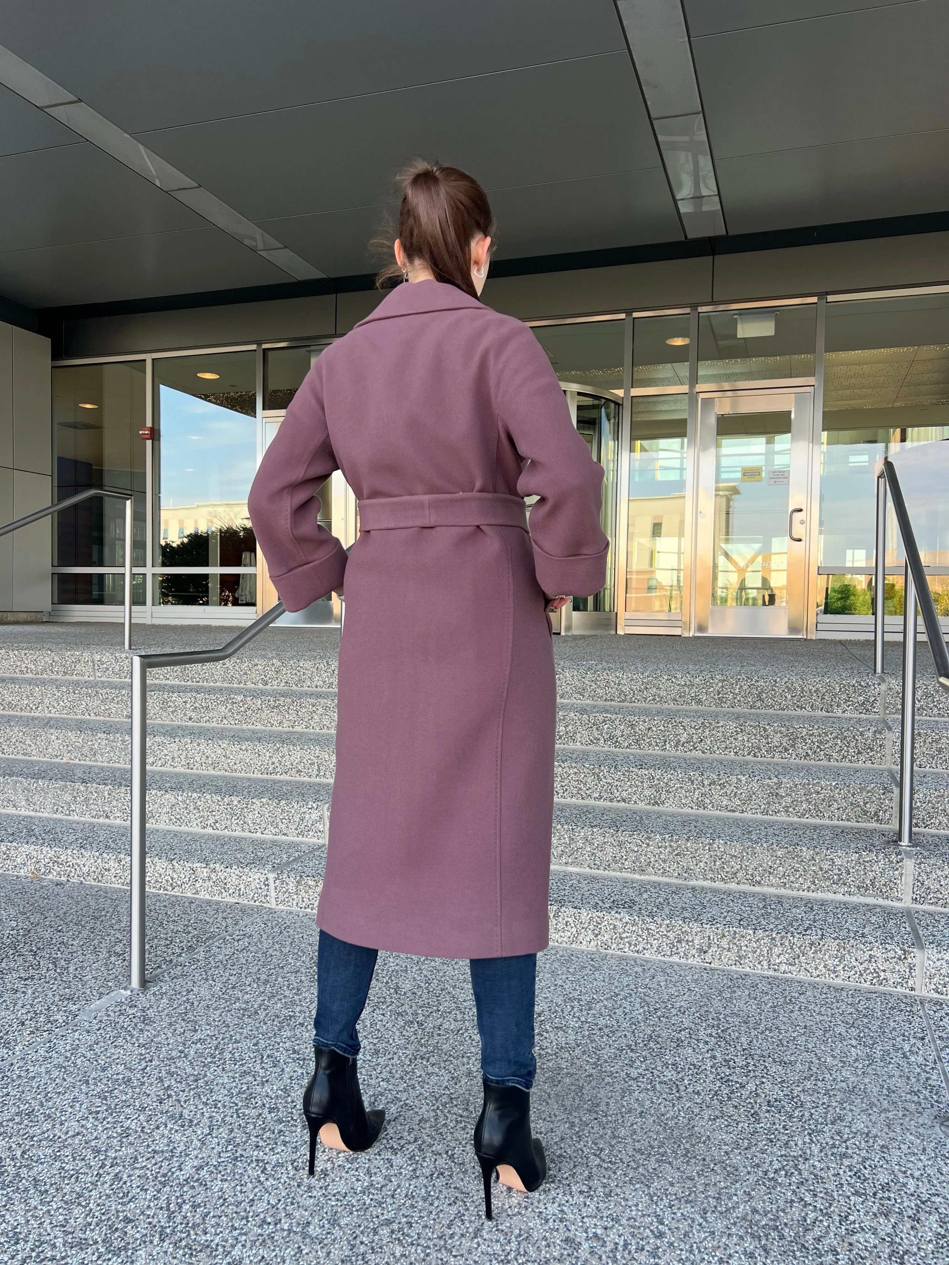 Tailored Cashmere Wool Blend Coat