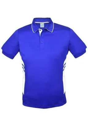 Tasman Polo Shirt- Royal/White