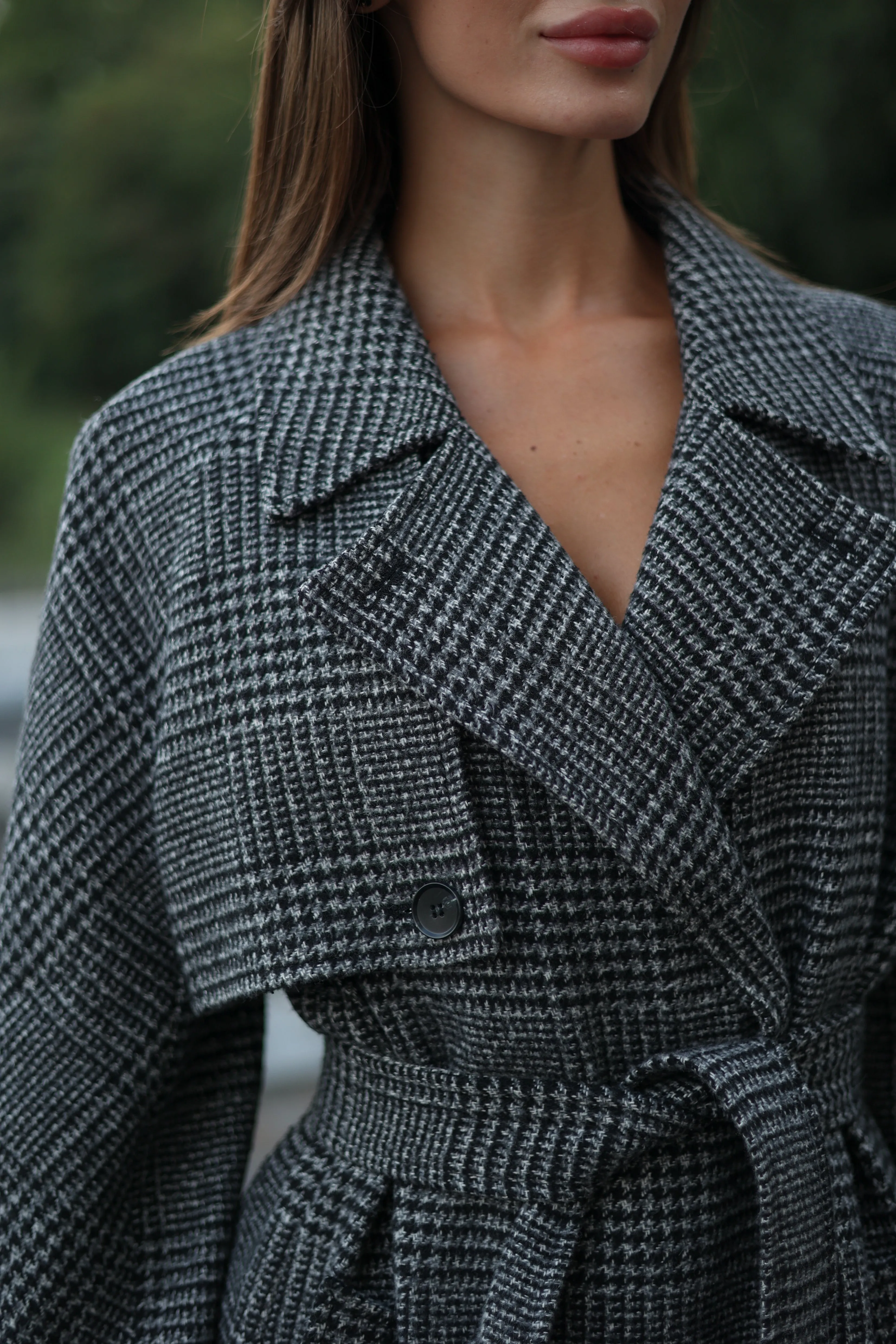 Tessera Classic Wool Blend Coat in Grey