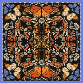 The British Butterfly Scarf - Orange | 65x65cm [Preorder]