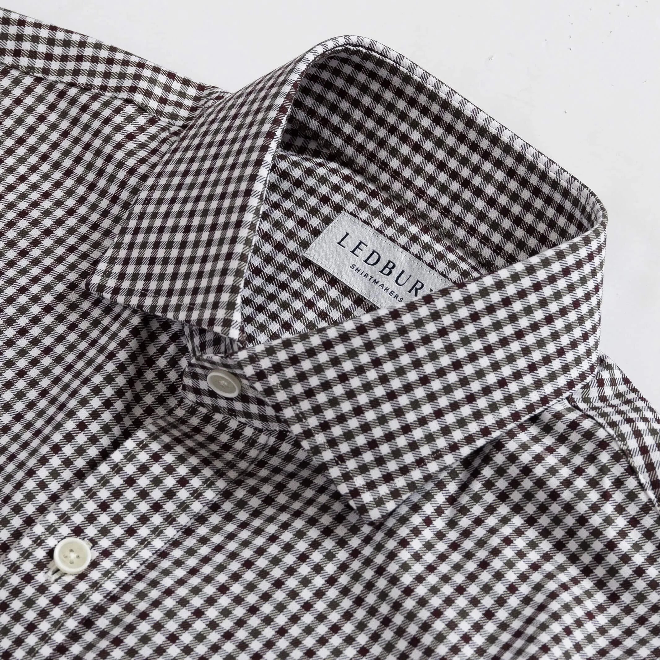 The Brown and Olive Delinger Check Custom Shirt