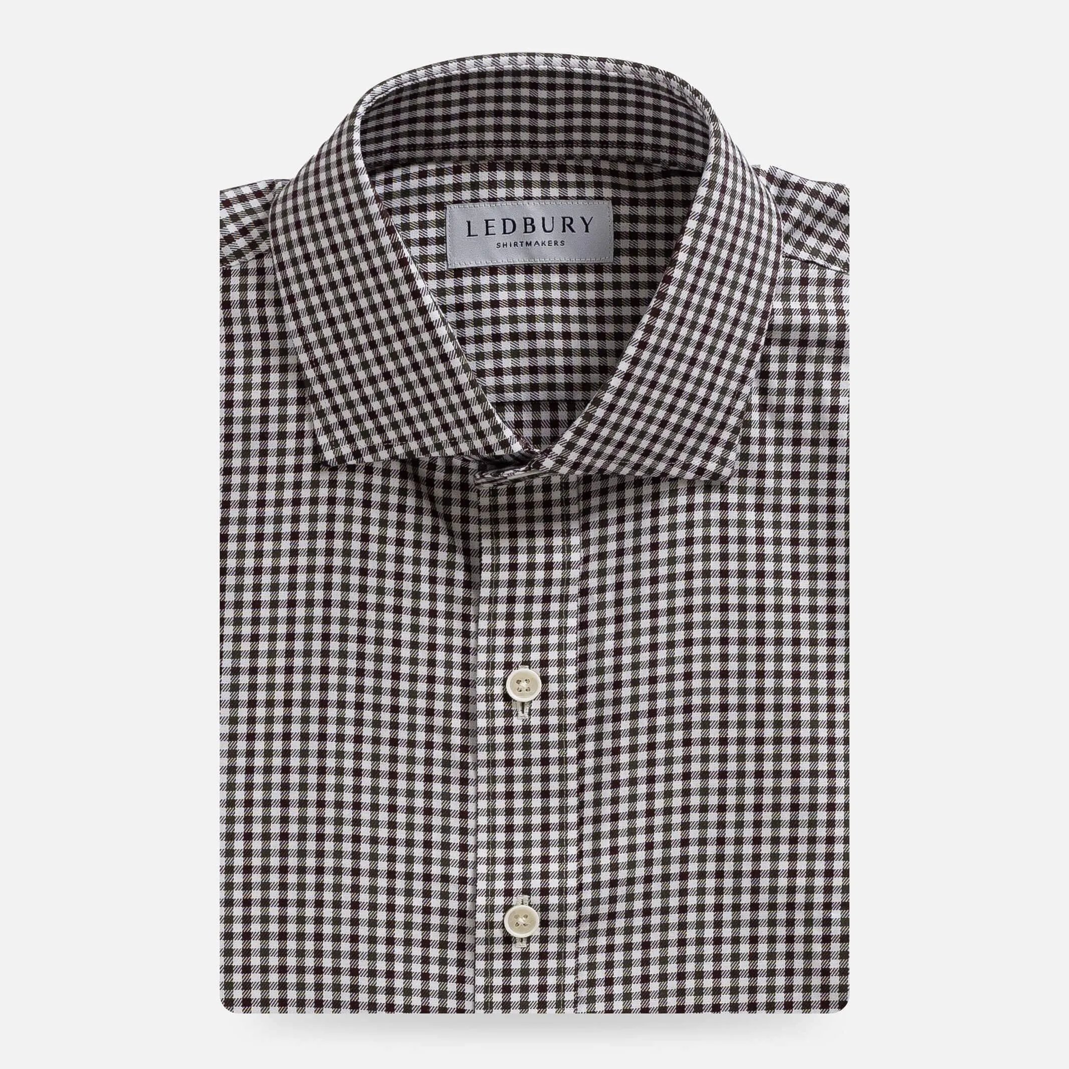 The Brown and Olive Delinger Check Custom Shirt