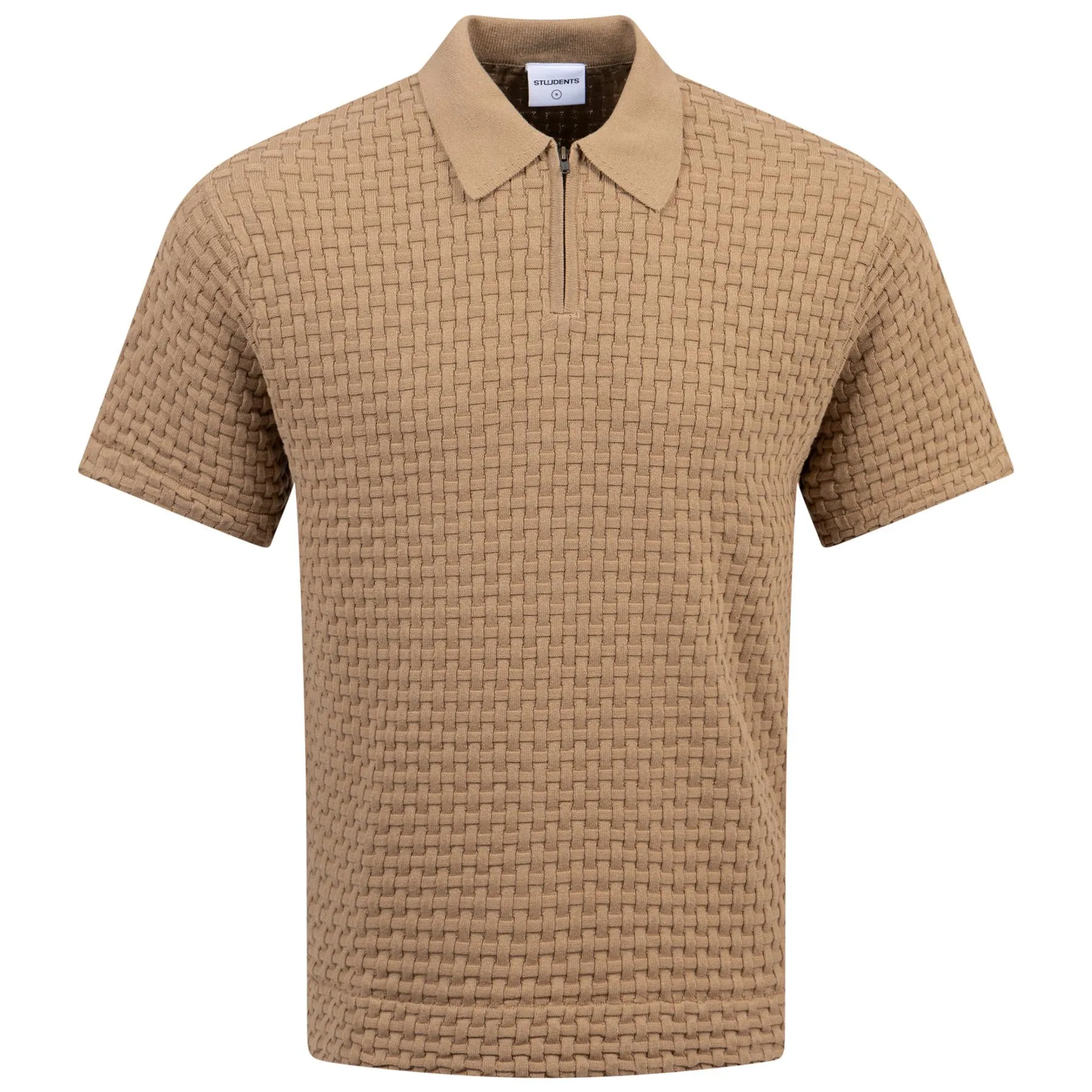 Theo Sweater Polo Tan - AW24