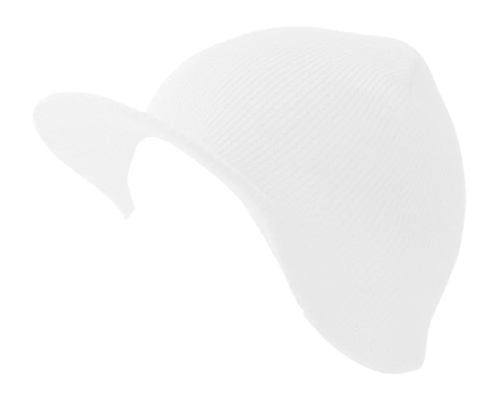 TopHeadwear Cuffless Beanie Cap with Visor