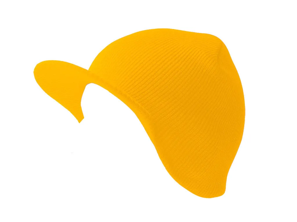 TopHeadwear Cuffless Beanie Cap with Visor