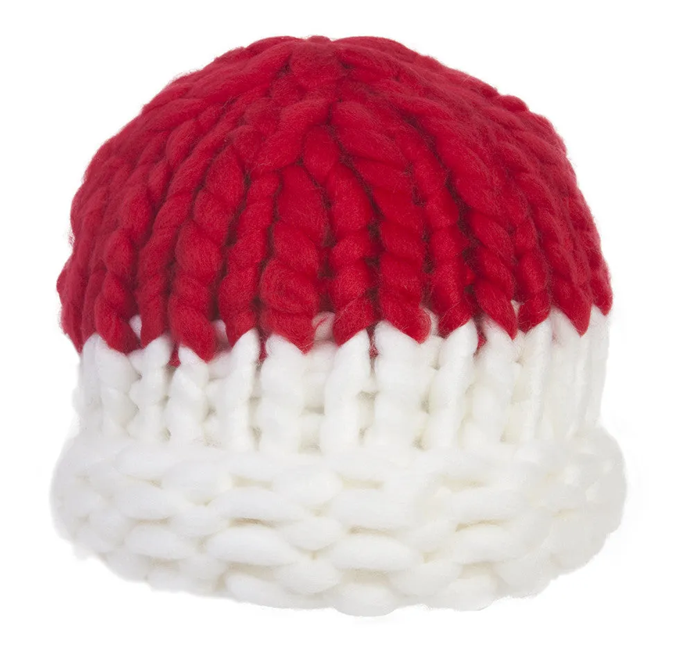 TopHeadwear Thick Elegant Crochet Knit Two Tone Beanie