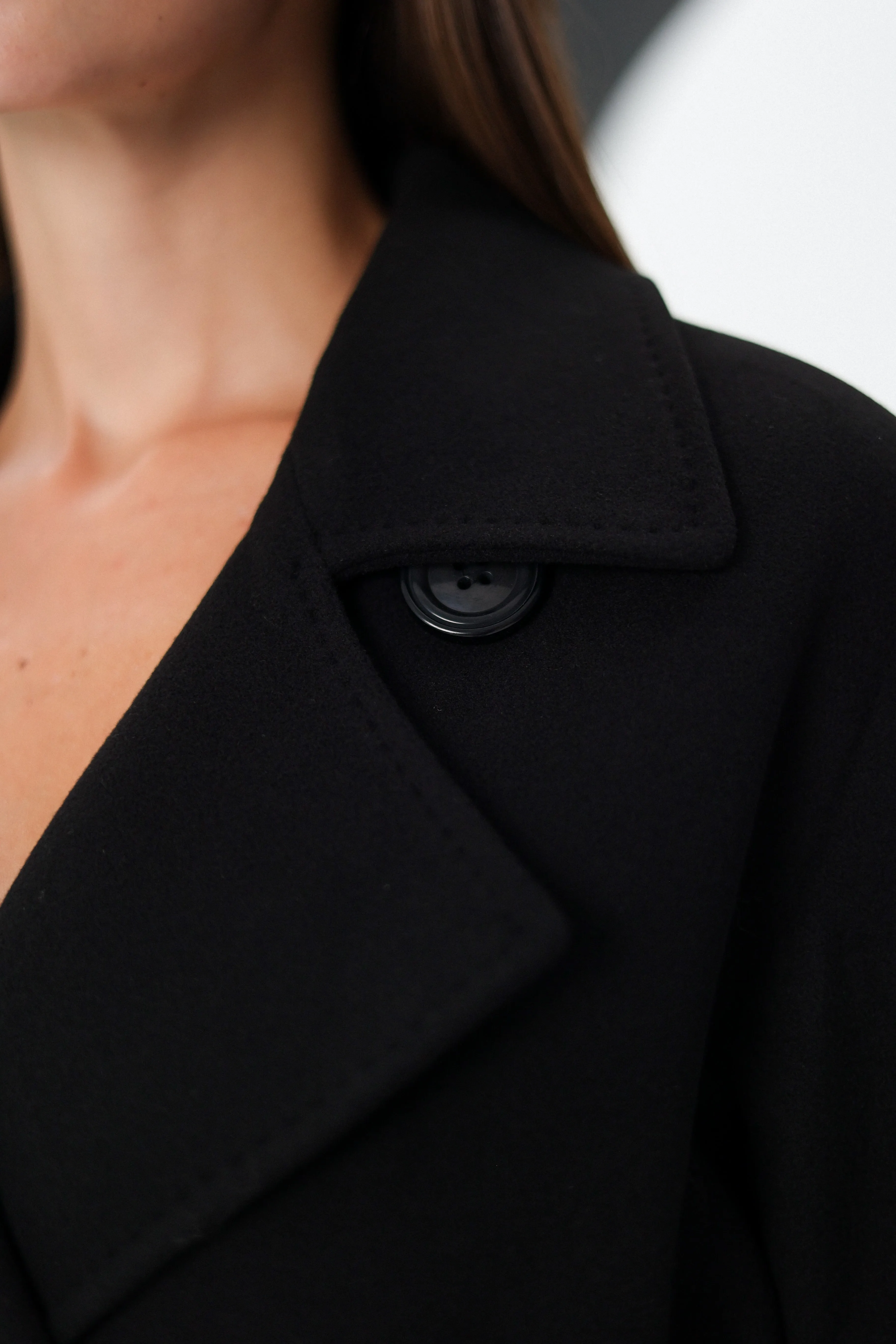 Valentina Tailored Cashmere Wool Coat