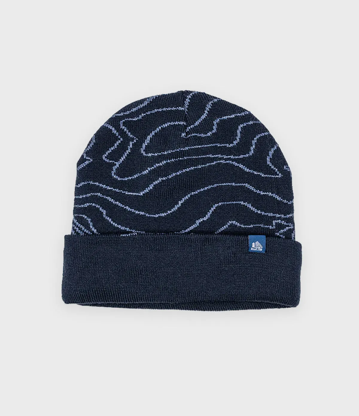 Vermont Topo Cuffed Beanie - Navy