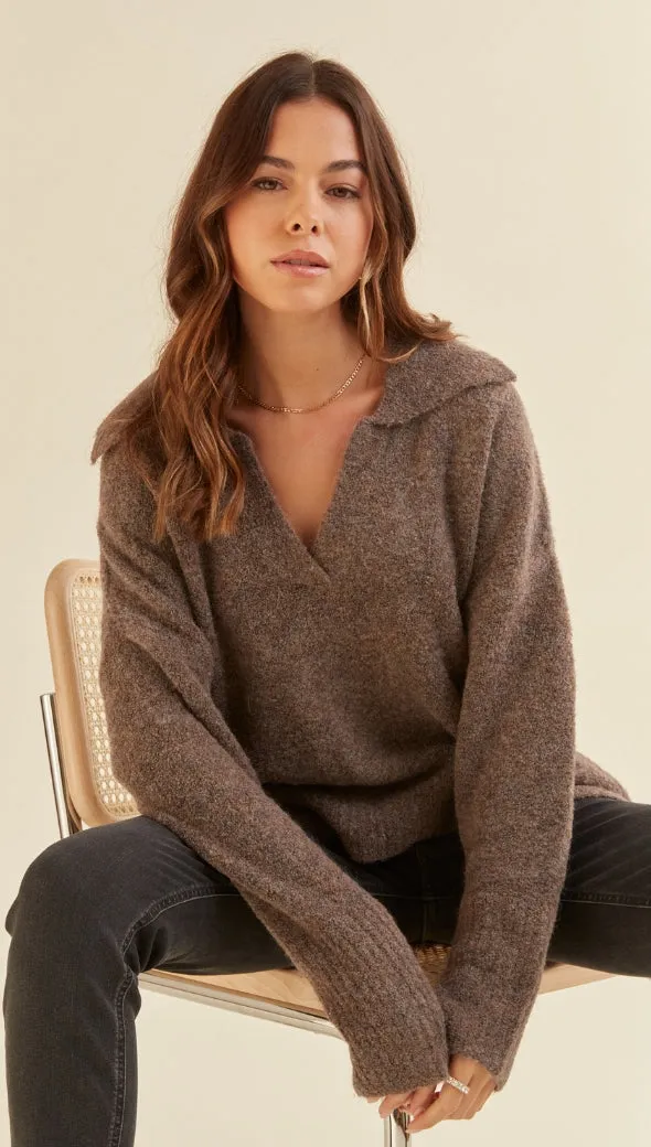 VERONIKA SWEATER - TAUPE