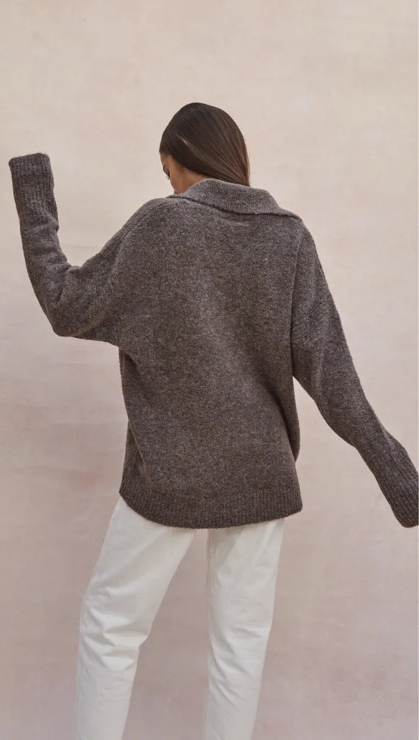 VERONIKA SWEATER - TAUPE