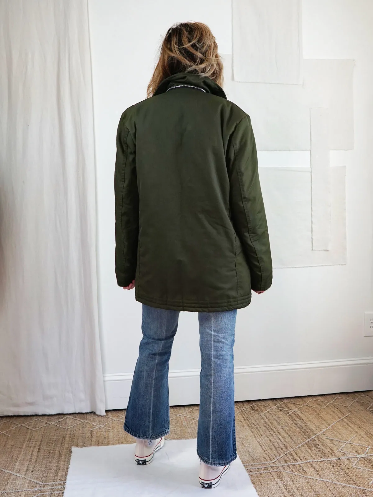 Vintage Army Green Workwear Jacket