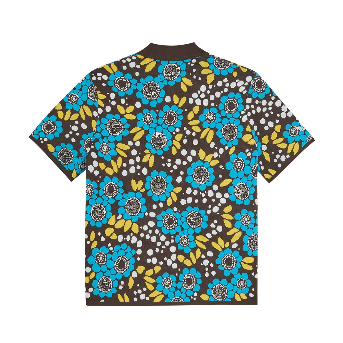   Wales Bonner Knit Floral Polo Tee 'Multi'