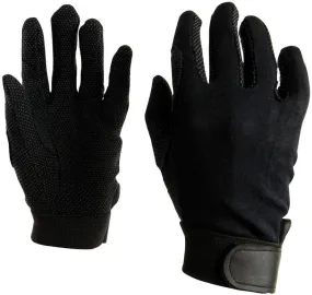 Weatherbeeta Good Hands Track Riding Gloves, Black, pair