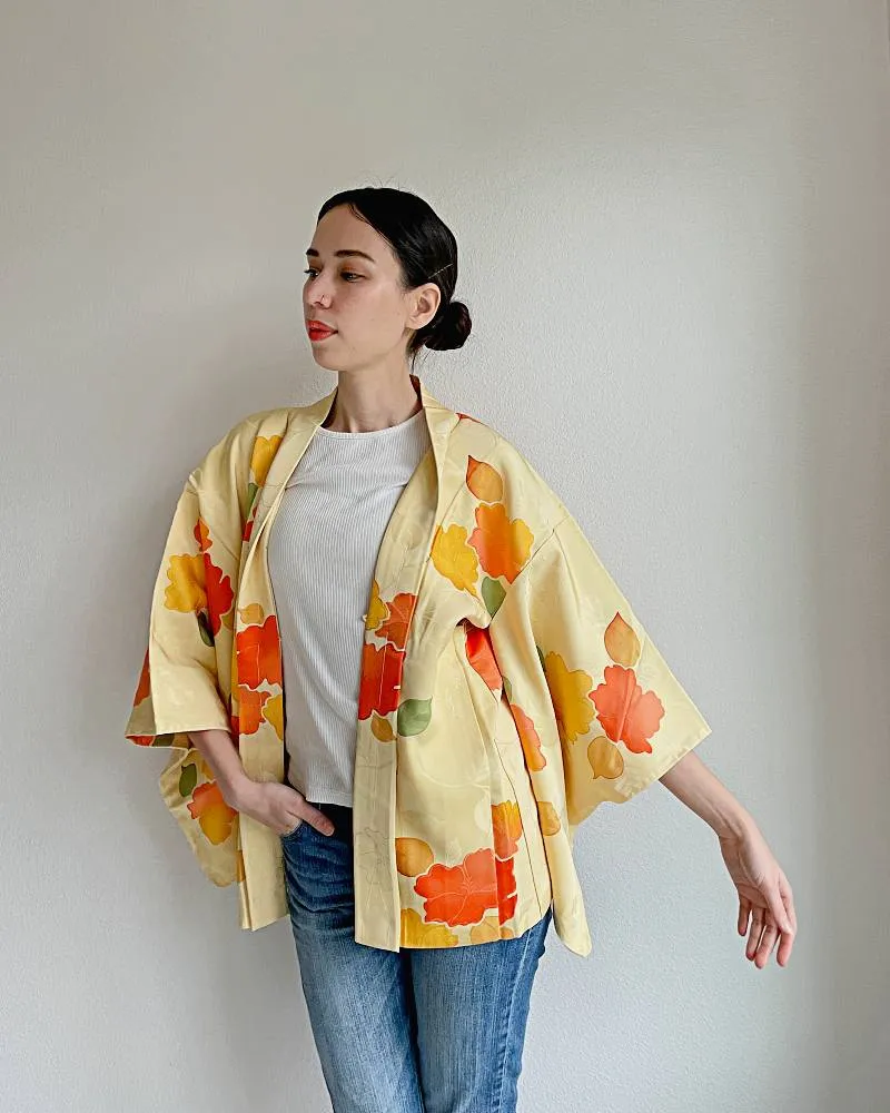 Whimsical Floral Bloom Haori Kimono Jacket