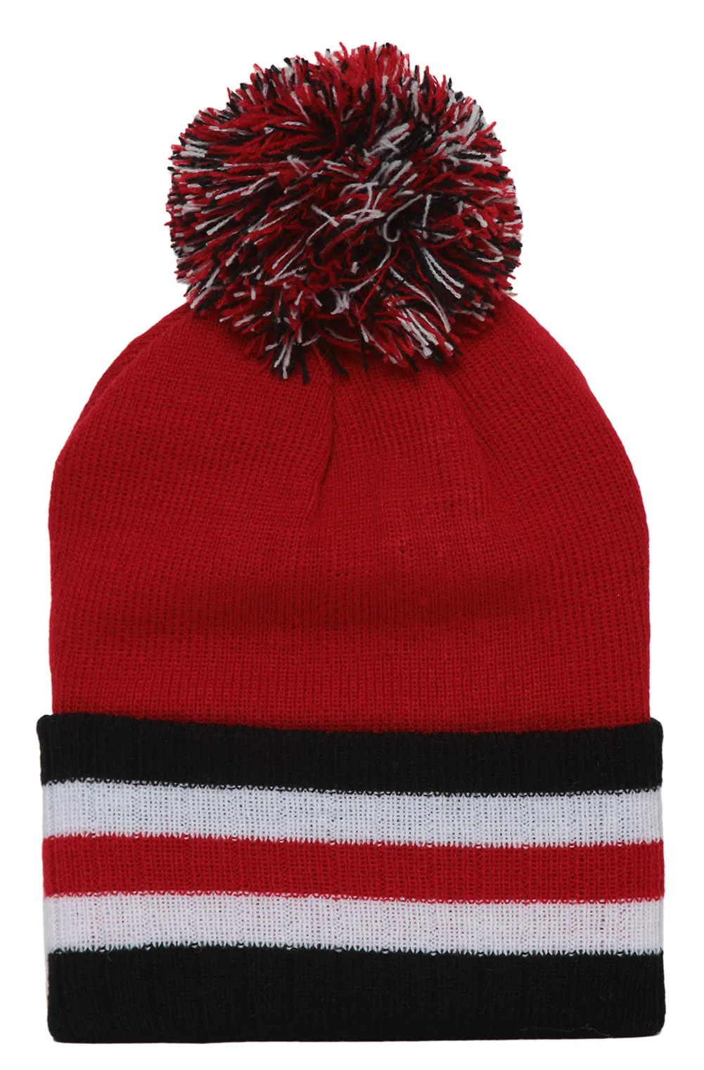 Winter Cuffed Beanie w/ Pom