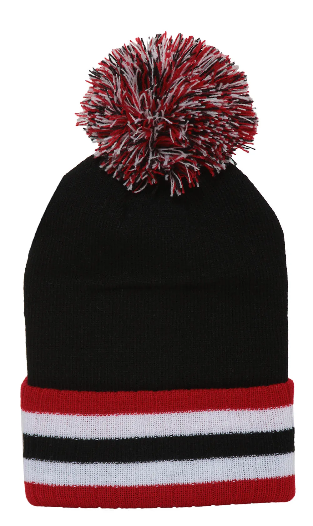 Winter Cuffed Beanie w/ Pom