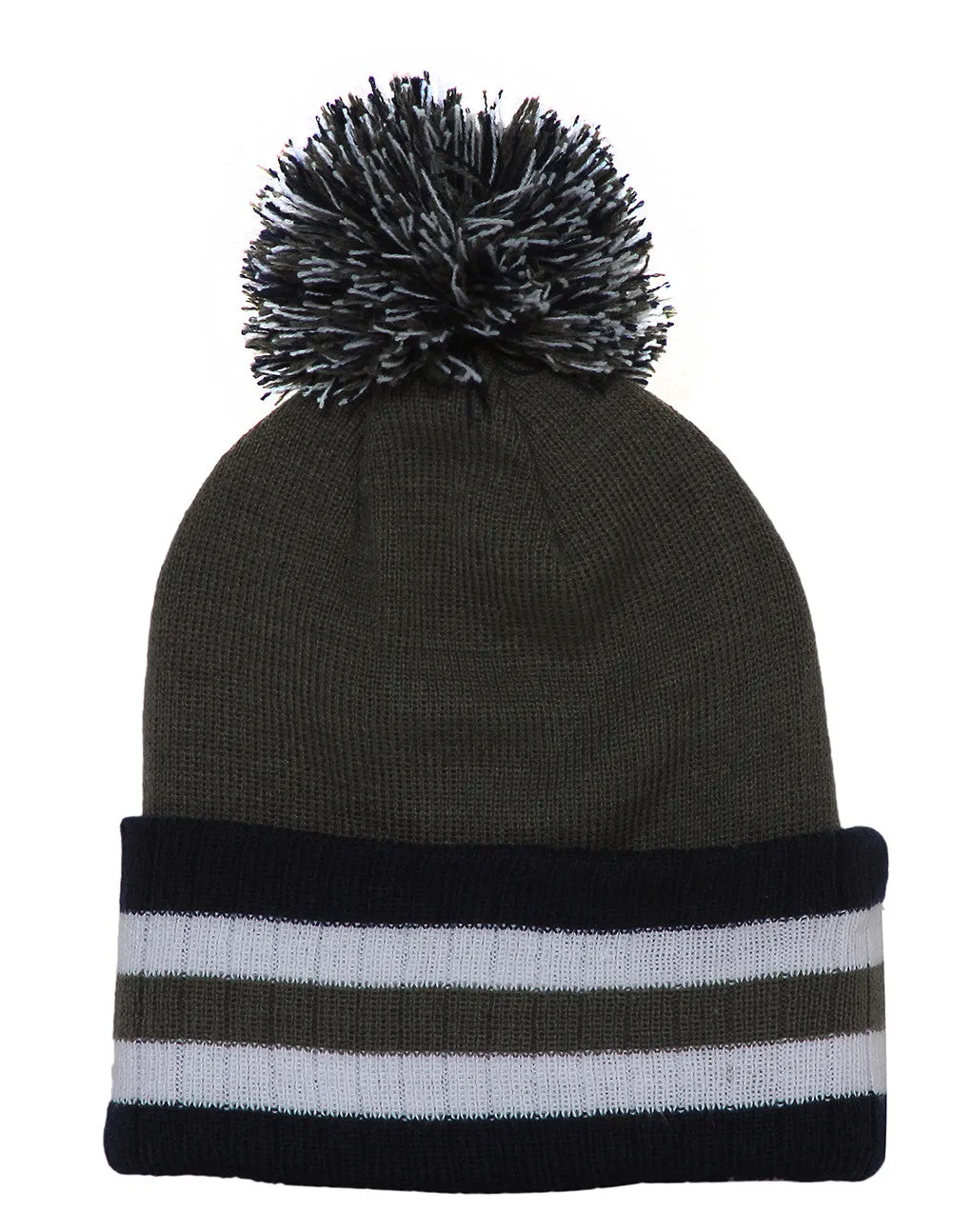 Winter Cuffed Beanie w/ Pom