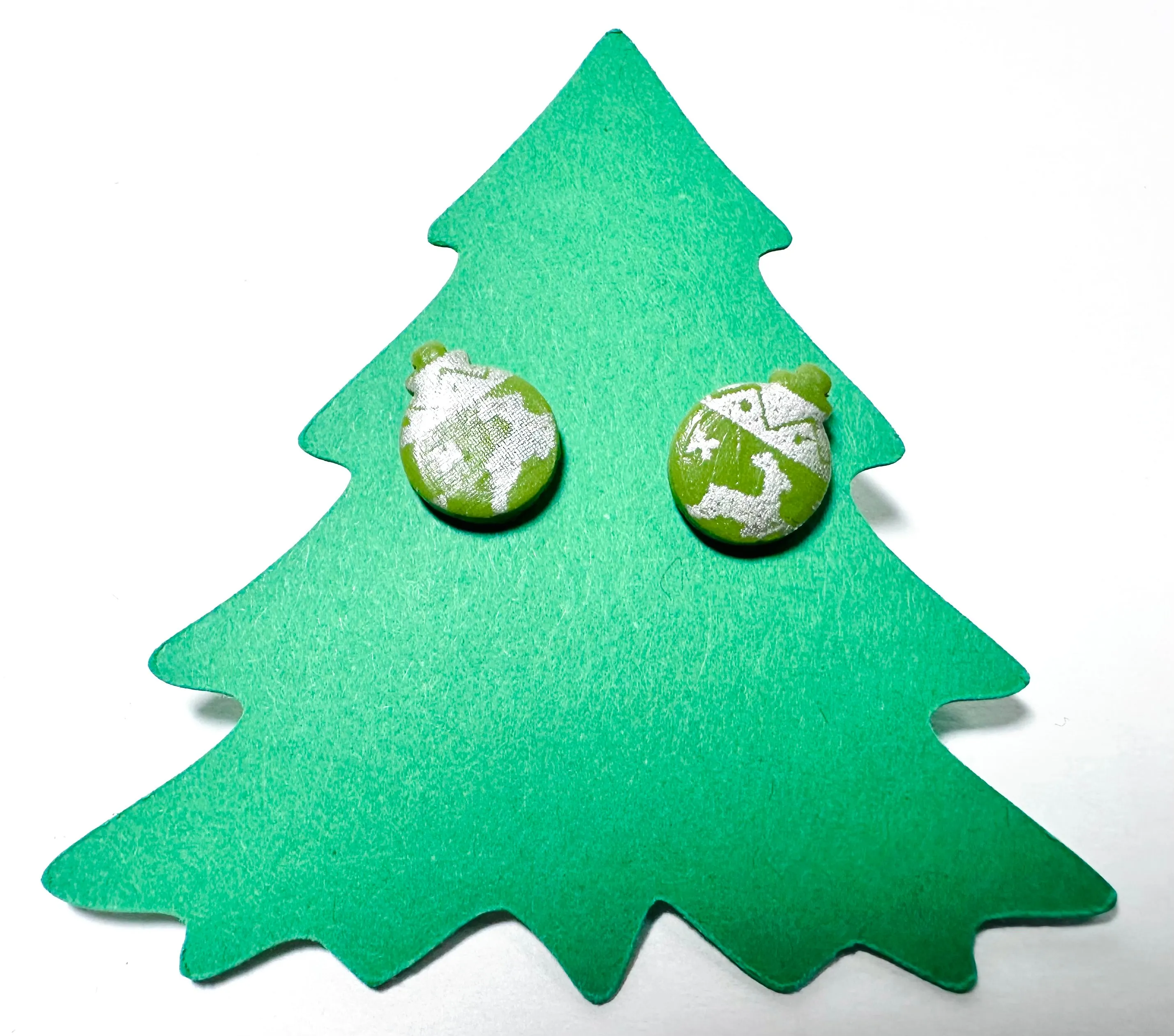 Winter Earrings/ Clay Earrings, Holiday Earrings/ Christmas Earrings- ON SALE!