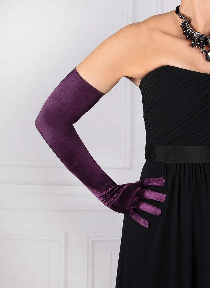 Women's Long Opera Satin Gloves