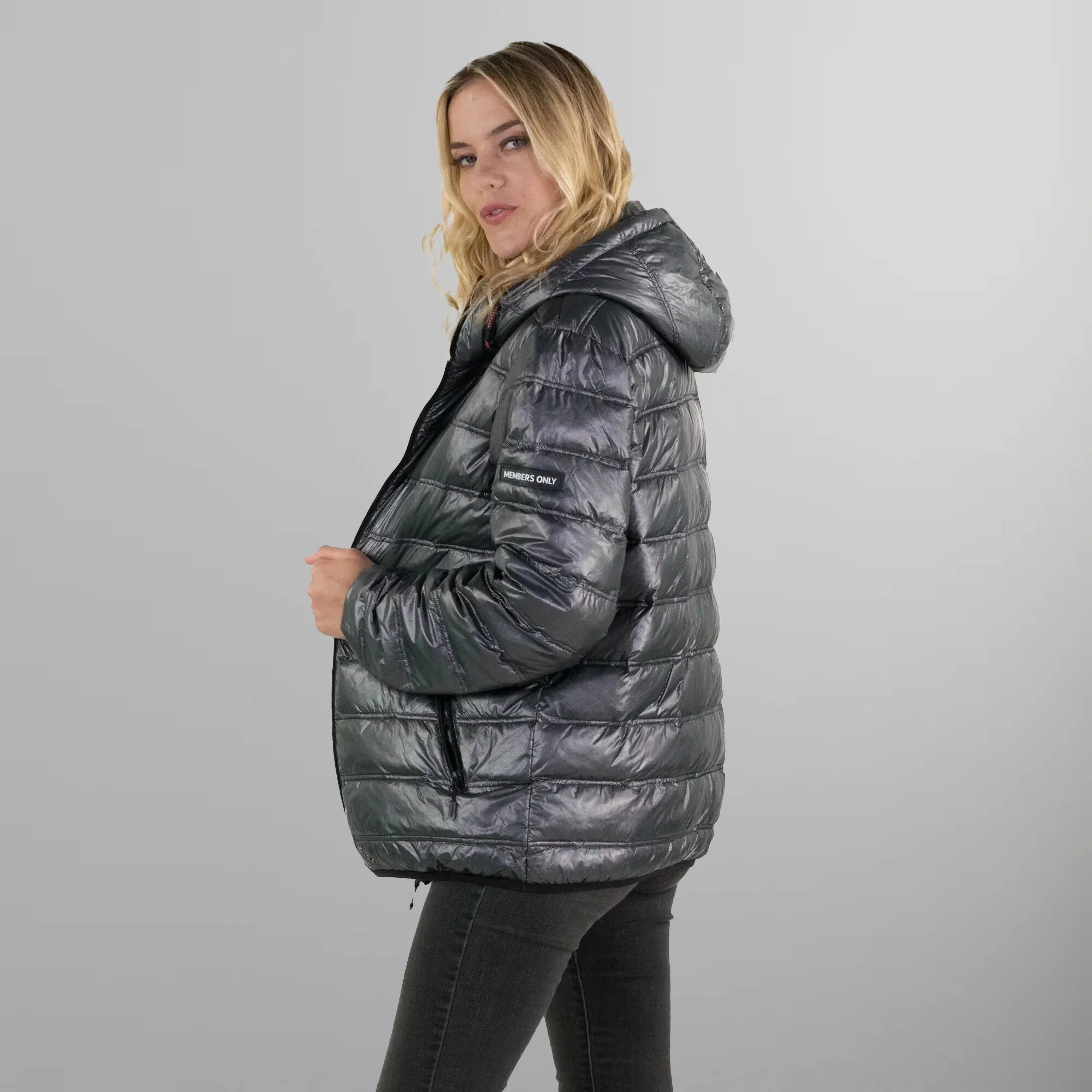 Women's Zip Front Puffer Oversized Jacket - FINAL SALE