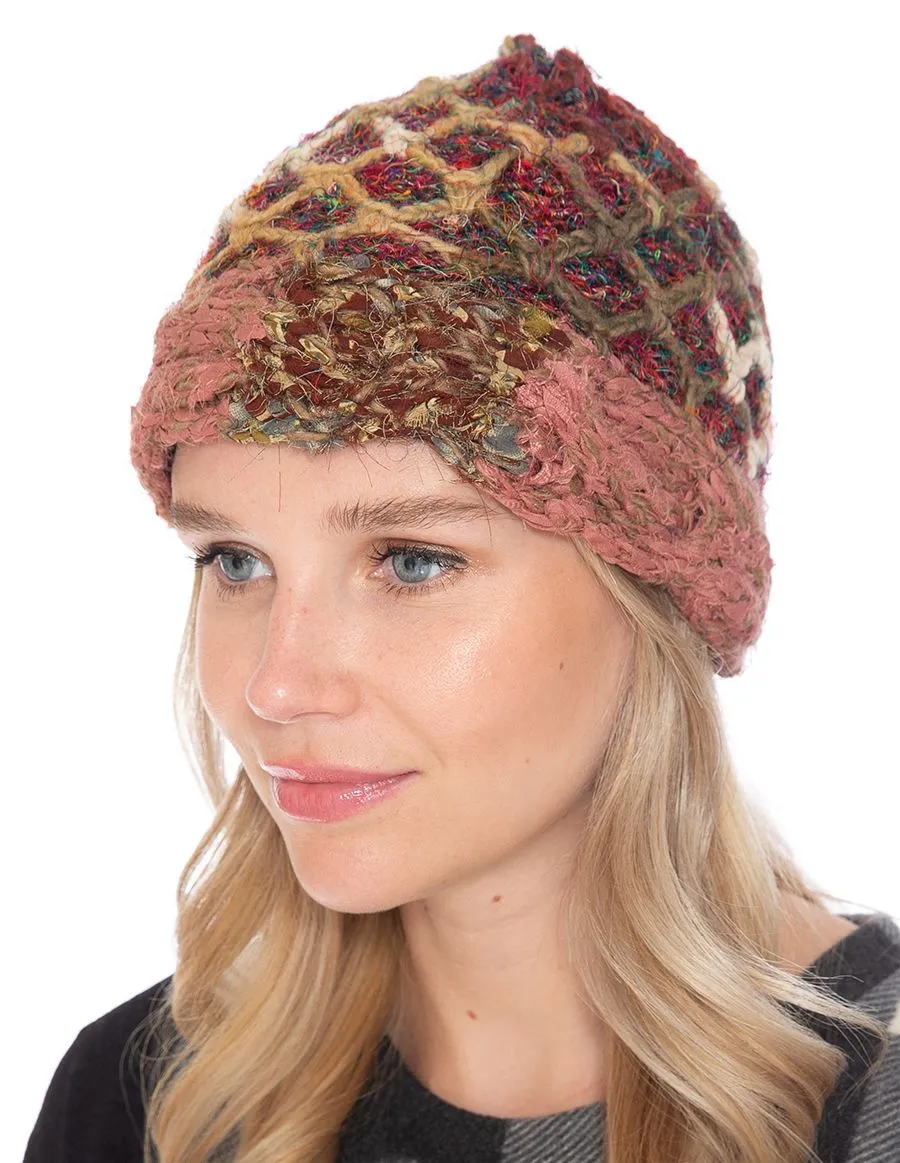 Wool and Recycled Silk Beanie