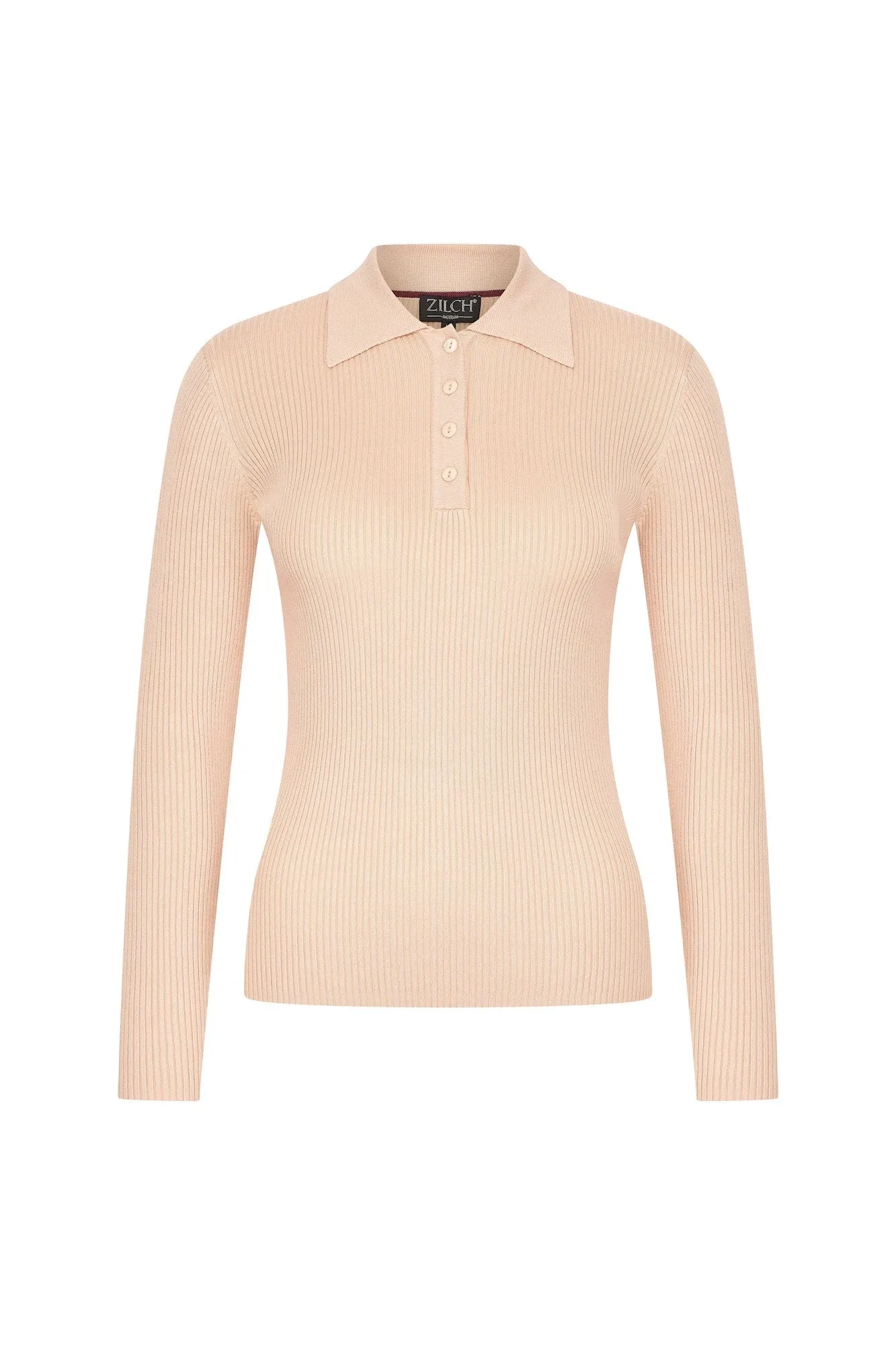 Zilch Peach Polo Top