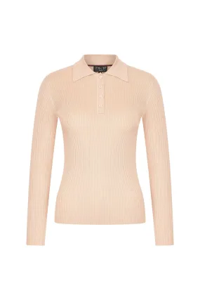 Zilch Peach Polo Top